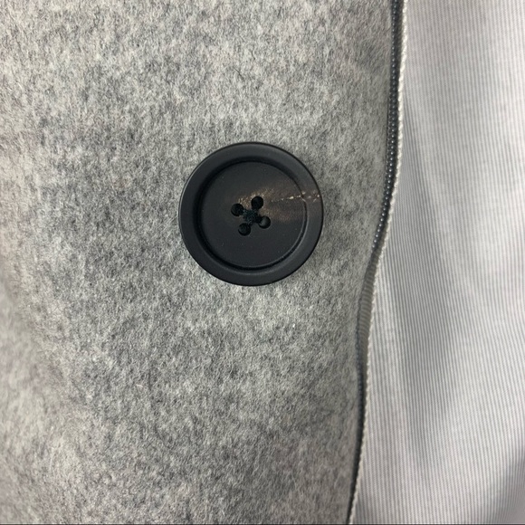 Veronica Beard Felted Wool Bomber Jacket in Gray and Black - Picture 8 of 13